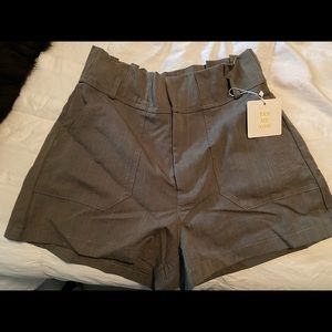 Olive Green High Waisted Shorts